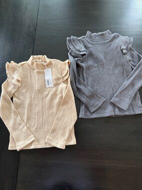 Janie and Jack Ribbed top 4 (lot of 2)